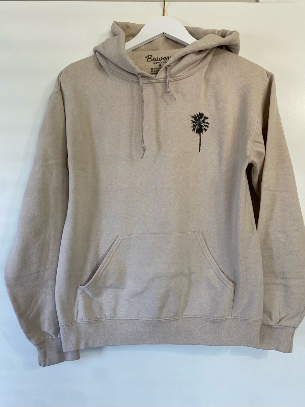 California Palm Tree Hooded Sweatshirt - Beige